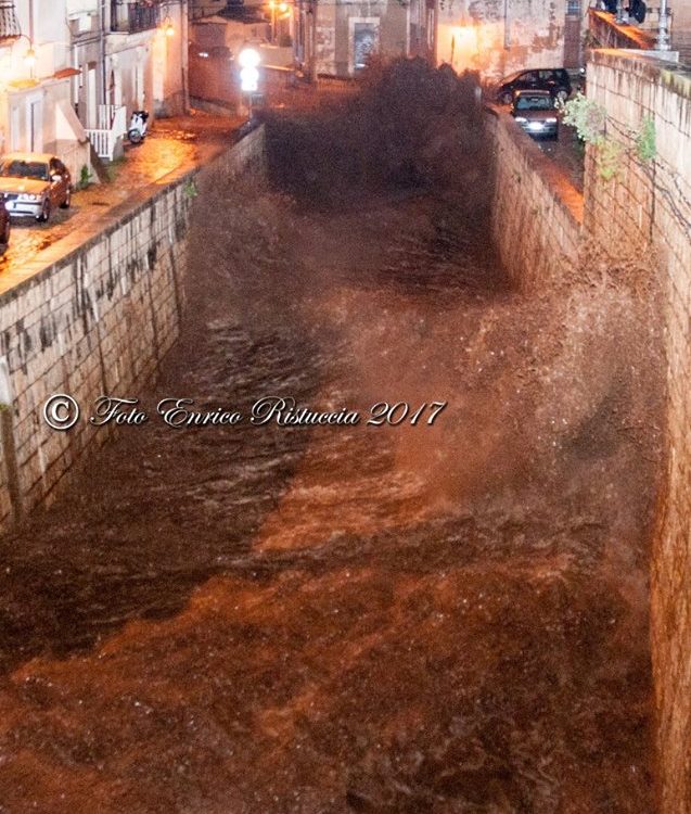 Alluvione Scicli gennaio 2017 foto Enrico Ristuccia