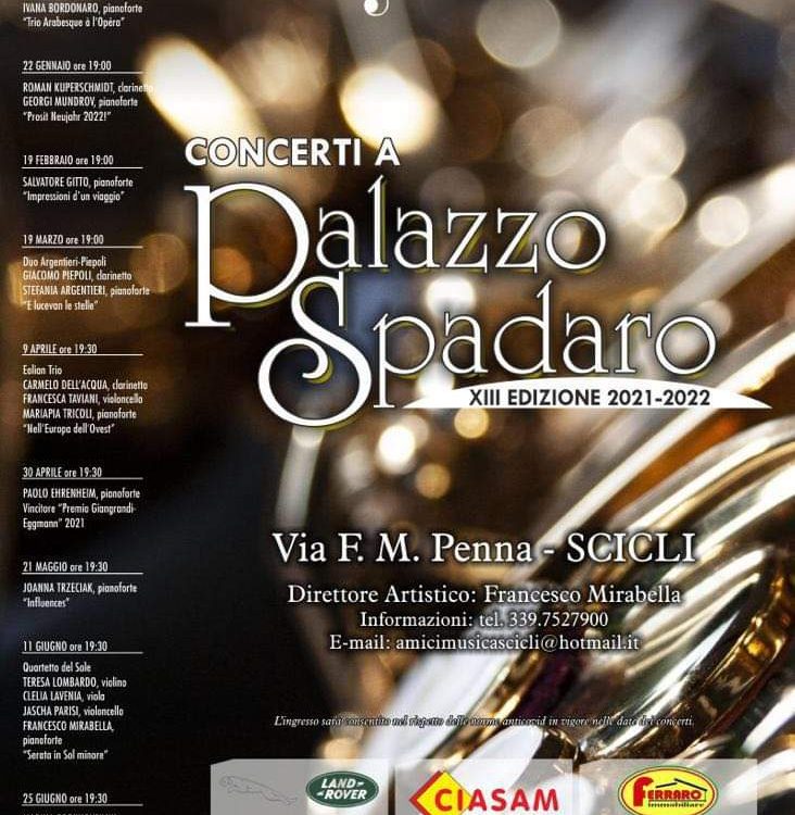 Concerti a Palazzo Spadaro 2021/2022 - programma